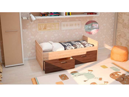Кровать Умка К-001 с ящиками ЛДСП, спальное место 160х80 см